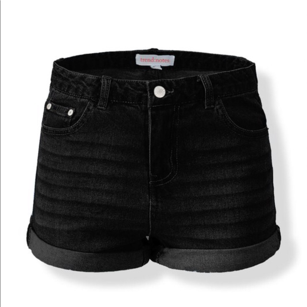 Black Denim Shorts
